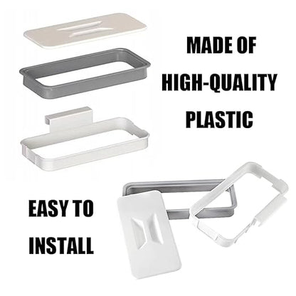 Portable Trash Bag Holder, Garbage Holder with Removable Lid&Clip that Can Attach to Any Door DrawerGarbage Storage(1 pcs)
