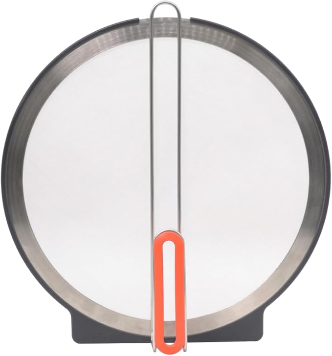 AirHood Self-Standing Splatter Screen – Heavy-Duty Stainless Steel Grease Guard for Frying Pans & Induction Cookers – Heat-Resistant, BPA-Free, Dishwasher Safe, Compact Storage by AirHood