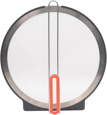 AirHood Self-Standing Splatter Screen – Heavy-Duty Stainless Steel Grease Guard for Frying Pans & Induction Cookers – Heat-Resistant, BPA-Free, Dishwasher Safe, Compact Storage by AirHood