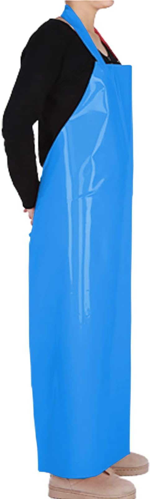 ELEBOX Waterproof Oil Proof Bib Apron Utility Apron Chemical Resistant Apron with Sleeve Work Apron Ultra Lightweight - Image 2