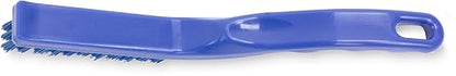 SPARTA Detail Brush Grout Brush, Crevice Brush with Hanging Hole for Bathroom, Kitchens, Countertop, Plastic, 9 Inches, Blue, (Pack of 6)