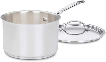 Cuisinart 7194-20 Chef's Classic Stainless 4-Quart Saucepan with Cover by Cuisinart