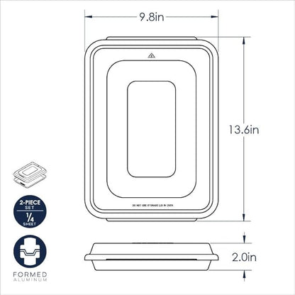 Nordic Ware Naturals Quarter Sheet with Lid - Image 3