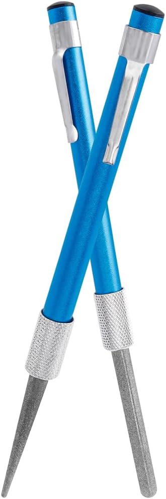 Wolfride 2Pcs Serrated Knife Sharpener, Retractable Diamond Sharpening Rod Multifunctional Knife Sharpening Tool for Outdoor Kitchen Fishing Hunting - Image 8