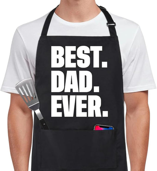 Xornis 100% Cotton Funny Apron for Men Women Adjustable Bib Aprons with 2 Pockets Grill Kitchen Cooking BBQ One Size Fits All