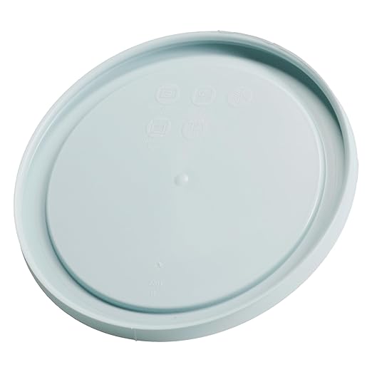 Pyrex 7201-PC Round 4 Cup Storage Lid for Glass Bowls (4, Muddy Aqua) - Image 5