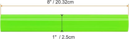 HARFINGTON Acrylic Clay Roller 8 Inch x 1 Inch Solid Non-Stick Plastic Round Tube Roller Polymer Clay Rod Fondant Rolling Pin for Shaping, Sculpting, Modeling DIY Crafts, Green