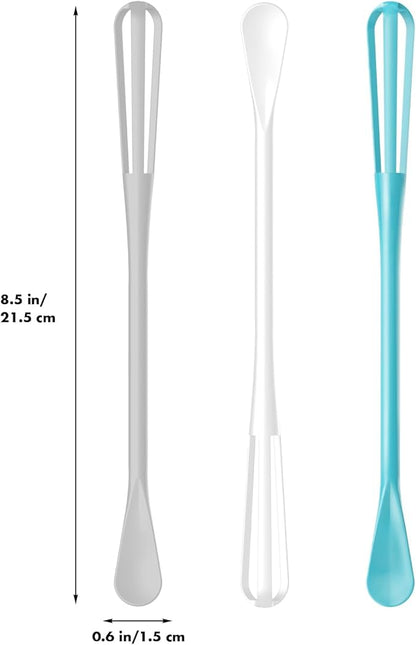 OYV Scandinavian Modern Colors Mini Whisk Set, 8.5 in Mini Whisks for Cooking, 3 Pieces Small Wisk For Whisking, Beating, Blending Ingredients, Mixing Sauces, BPA Free Tiny Whisk - Image 2