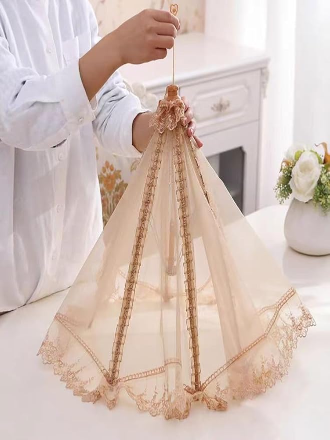 2PCS 40cmx50cm Large Premium Pop-Up Mesh Screen Food Cover Tent Umbrella, Reusable and Collapsible Outdoor Picnic Food Covers Mesh, Net Food Covers Keep Out Flies, Bugs, Mosquitoes