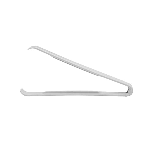 Party Essentials TN-65W Plastic Serving Tong, 6-1/2" Length, White (Case of 144) - Image 2