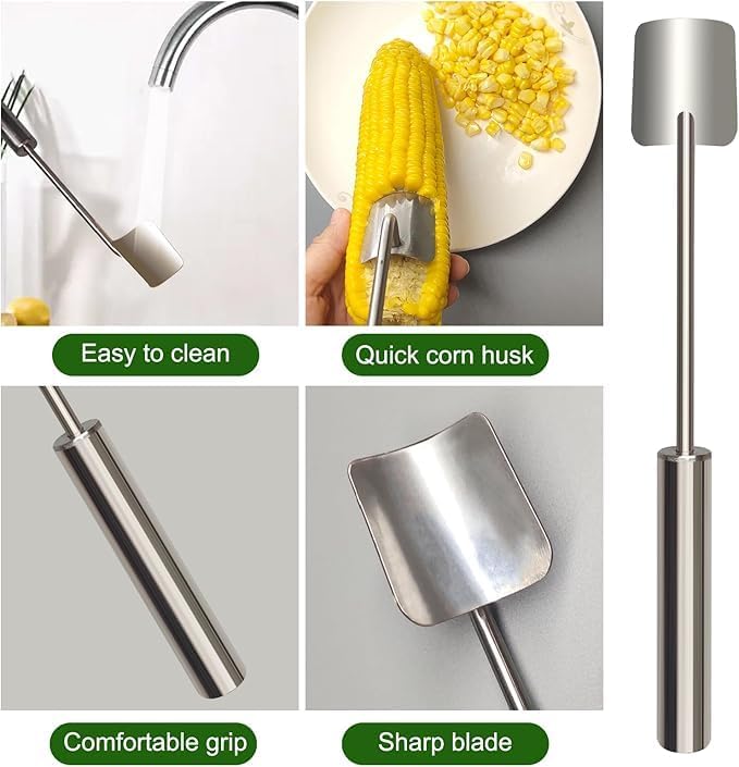 2 Packs Corn Peeler for Corn on the Cob,2026 Upgraded Corn Stripper for Corn on the Cob,Corn on the Cob Remover,Corn Cob Stripper tool Easy to Clean