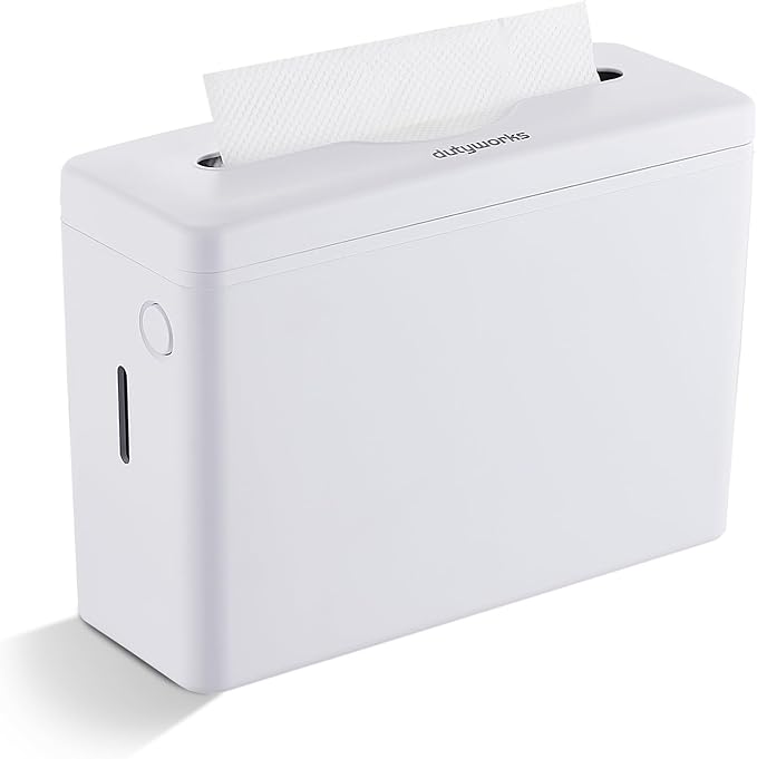 Paper Towel Dispenser Countertop, Large Capacity 200 Sheets, Non-Slip Base, Paper Towel Dispenser Compatible with Multifold, Z-Fold Towels, Ideal for Bathroom, Kitchen & Commercial Use