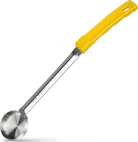 1 Ounce Solid Stainless Steel Portion Control Ladle Spoon -Pizza Sauce Serving Spoons Portion Ladle for Sauces, Perfect for Weight Watchers, Buffets, Parties