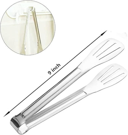 Serving Tongs Kitchen Tongs,Buffet Tongs, Stainless Steel Food Tong Serving Tong,small tongs 6 Pack (9 Inch) - Image 2