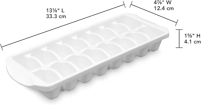 Sterilite Stacking Ice Cube Tray, Save Space and Stack Trays in Freezer - White, 12-Pack - Image 2