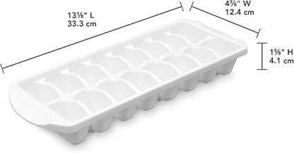 Sterilite Stacking Ice Cube Tray, Save Space and Stack Trays in Freezer - White, 12-Pack - Image 2