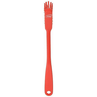 Vikan - Fine Dish Brush - Heavy-Duty, Narrow, Slip-Resistant Cleaning Brush, Polypropylene, Polyester Bristle, 11 Inch, Red, (42874) - Image 2