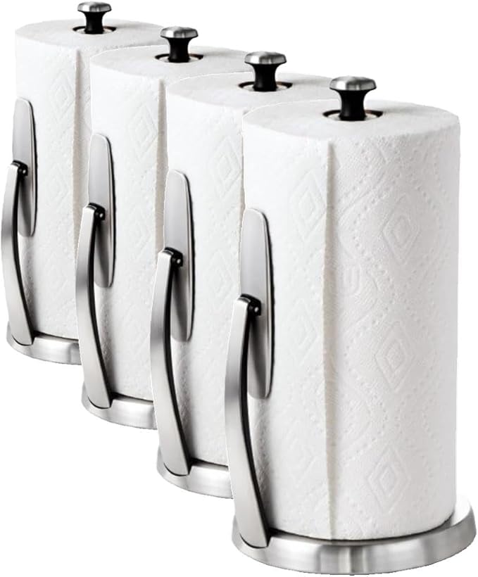 OXO Good Grips SimplyTear Paper Towel Holder Countertop,(Pack of 4) by OXO
