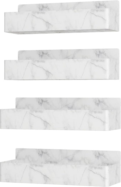 Mystozer Magnetic Spice Rack for Refrigerator, Kitchen Organizer and Storage Shelf, Marble(4 Pack) - Image 5