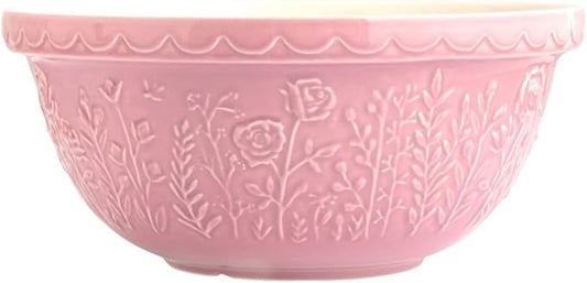 Mason Cash In The Meadow S12 (4.25 Qt) Mixing Bowl | Rose (Pink) by MasonCash