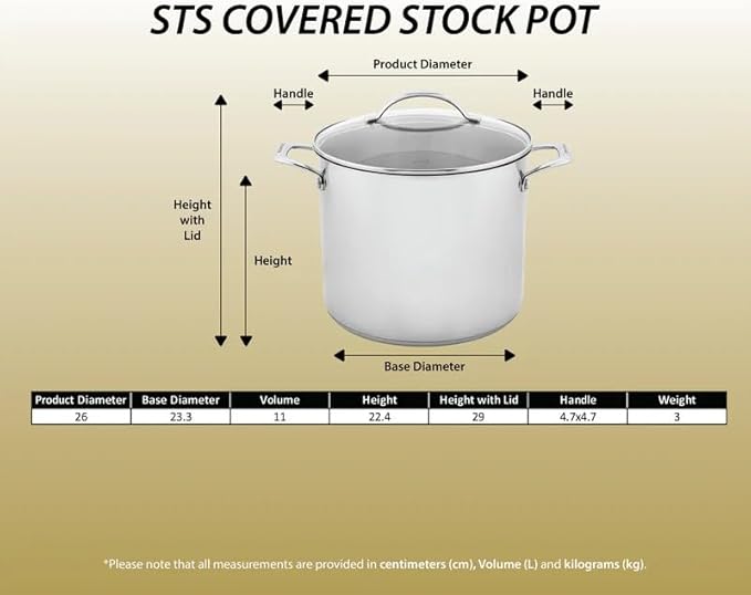 Scanpan STS 11.6QT Stock Pot with Lid
