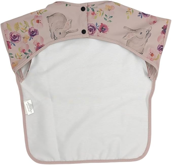 Waterproof Baby Bibs,Infant Toddler Extra Cover Feeding Bib With Food Catcher,Easy Clean & Washable