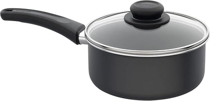 GoodCook Everyday Nonstick Sauce Pan w/Lid, 2 Quart, Black by GoodCook