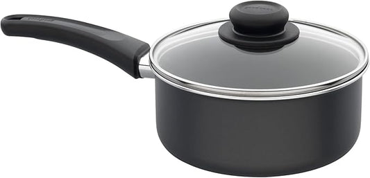 GoodCook Everyday Nonstick Sauce Pan w/Lid, 2 Quart, Black by GoodCook