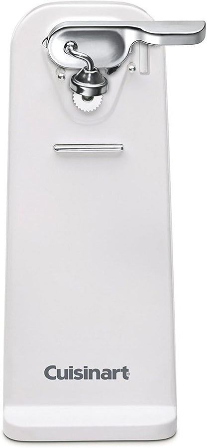 Cuisinart Deluxe Electric Can Opener, Single-Touch Automatic Can Opener, Easy-Clean Detachable Cutting Lever, Nonslip Base, CCO-50N, White by Cuisinart