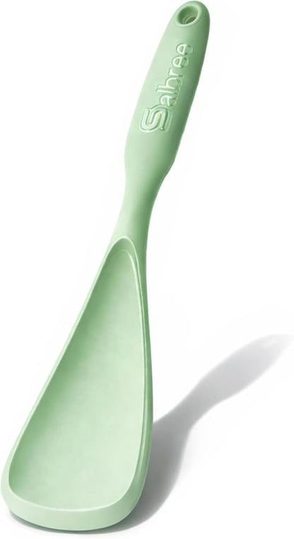 Silicone Spoon Spatula for Cooking - Multifunction Scoop Spatula Spoonula - Heat Resistant Cooking Spoon for Nonstick Cookware - Large Silicone Kitchen Spoon - Seamless Design (Mint,1pc) - Image 9