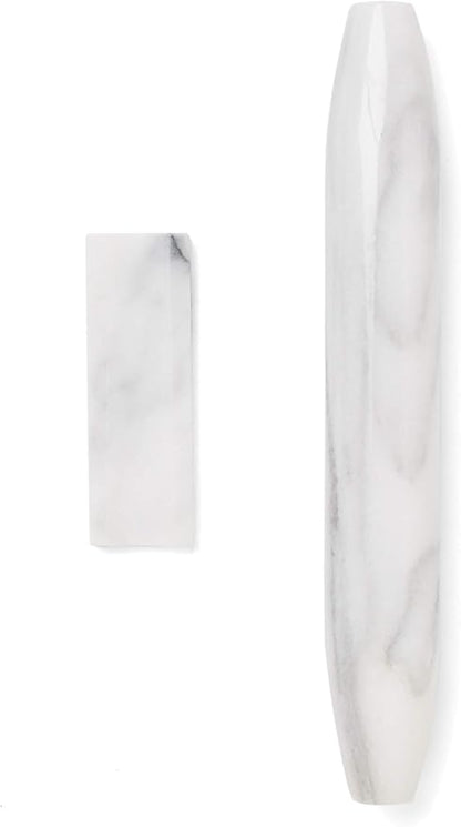 Fox Run Marble French Rolling Pin and Base, 2 x 12 x 2 inches