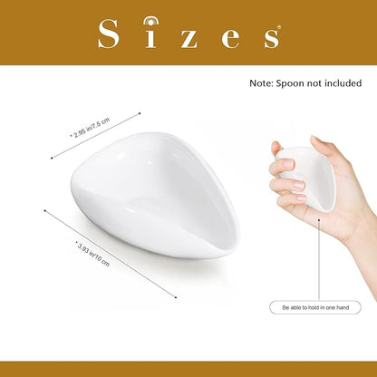 Ceramic Coffee Spoon Rest, Small White Spoon Holder for Coffee Bar, Mini Spoon Rest for Coffee Station, Teaspoon and Stirrer Holder, Spoon Not Included - Image 3