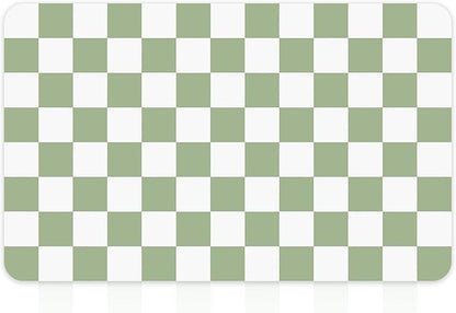 12" x 20" Checkered Dish Drying Mat for Kitchen Counter, Absorbent Coffee Bar Mat for Espresso Machine Coffee Countertops Accessories, Sage - Image 9