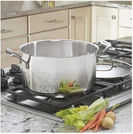 Cuisinart 744-24 Chef's Classic Stainless Stockpot with Cover, 6-Quart,Silver - Image 2