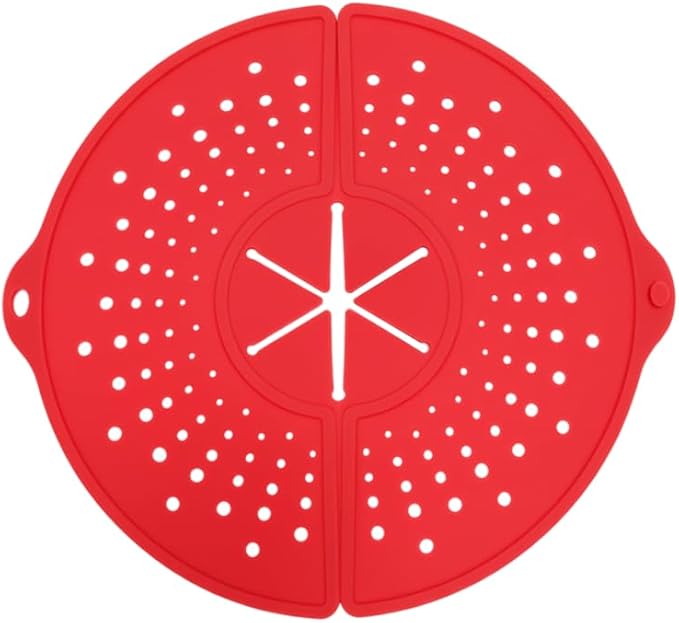 Splatter Screen Guard for Frying Pan, 14×12.7Inch Foldable Splatter-Proof Hollow Pan Silicone Cover for Cooking & Frying