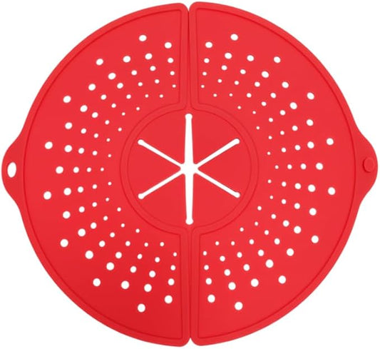 Splatter Screen Guard for Frying Pan, 14×12.7Inch Foldable Splatter-Proof Hollow Pan Silicone Cover for Cooking & Frying