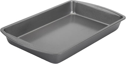 Good Cook Everyday Baking Pan with Scratch-Resistant Metal-Utensil Safe Nonstick, 7 x 11-Inch, Gray