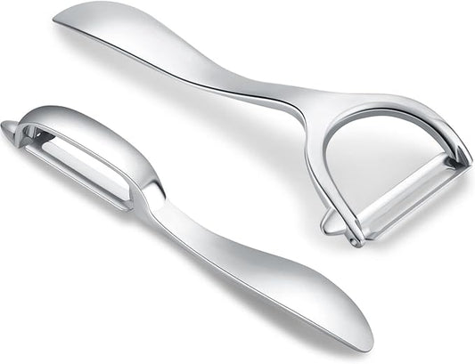 Set of 2 Stainless Steel Vegetable Peeler,Y-Shaped and I-Shaped Stainless Steel Peelers For Potatoes, All Fruits & Veggies¡­ by Honsen