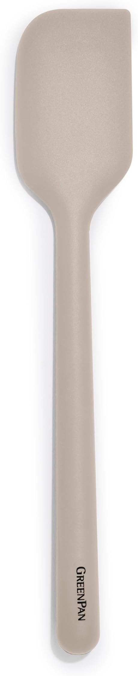 GreenPan Silicone Mixing Spatula, Scraping Baking Cooking Kitchen Utensil, Flexible Rubber Nonstick Cookware, Rigid Steel Core, Heat-Resistant, Anti-Slip Handle, BPA-Free, Dishwasher Safe, Taupe by GreenPan