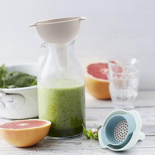 4 in 1 Funnels for Kitchen Use Filling Bottles with Detachable Strainer Filter,Small Funnel for Oil Liquid Food Powder Flour,Kitchen Essentials Accessories Tools Must Haves Products Supplies Gadgets