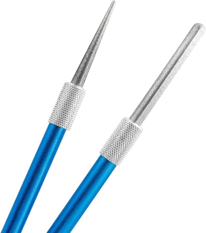 Wolfride 2Pcs Serrated Knife Sharpener, Retractable Diamond Sharpening Rod Multifunctional Knife Sharpening Tool for Outdoor Kitchen Fishing Hunting - Image 6