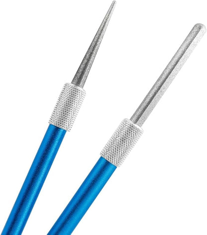 Wolfride 2Pcs Serrated Knife Sharpener, Retractable Diamond Sharpening Rod Multifunctional Knife Sharpening Tool for Outdoor Kitchen Fishing Hunting - Image 6