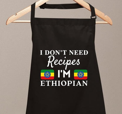 I Don't Need Recipes Novelty Chef Kitchen BBQ Apron Barber Chef Bib BBQ Kitchen Decor