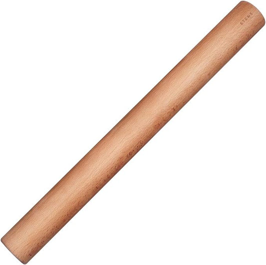 Etens Rolling Pin 17.3Inch, Professional Dowel Wood Rolling Pins for Baking Pasta Pizza Pie and Cookie, Wooden Dough Roller Pin (Straight Style, Large 1.73 Inch Diameter) by Etens