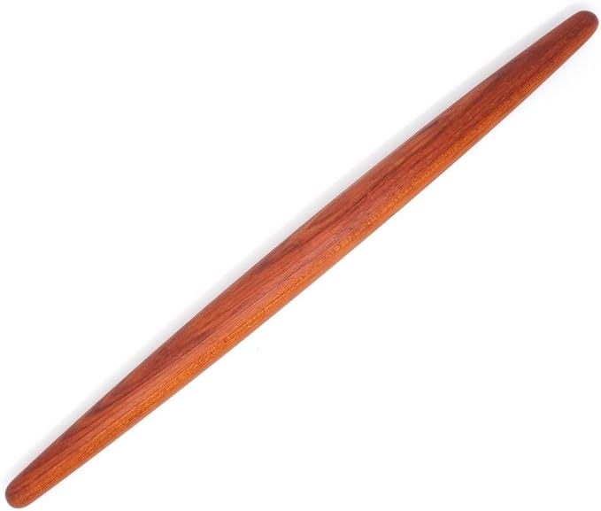 Earlywood French Rolling Pin - Tapered Wooden Rolling Pin for Baking Pizza, Pastry Dough or Pasta - Hard Wood French Roller Baking Pin Made in USA - Jatoba