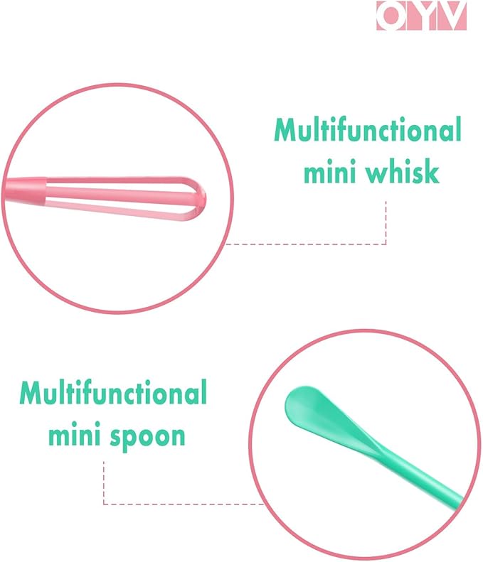OYV Fresh Spring & Summer Colors Mini Whisk Set, 8.5 in Mini Whisks for Cooking, 3 Pieces Small Wisk For Whisking, Beating, Blending Ingredients, Mixing Sauces, BPA Free Tiny Whisk - Image 3