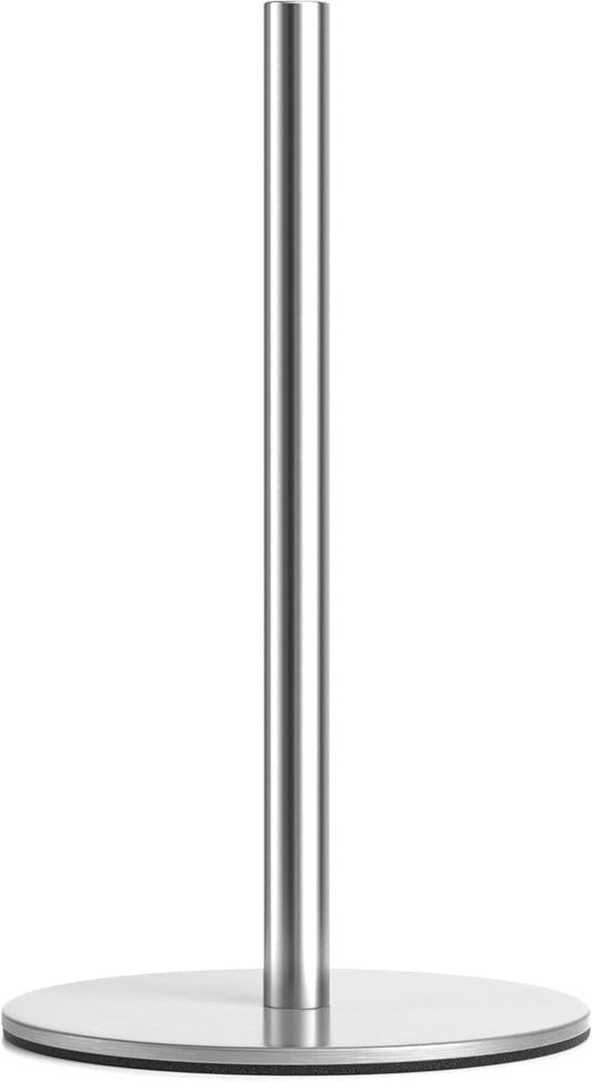 Silver Paper Towel Holder Free-Standing, Premium Stainless Steel Paper Rolls Organizer, Classic Fashion Kitchen Roll Dispenser by niffgaff