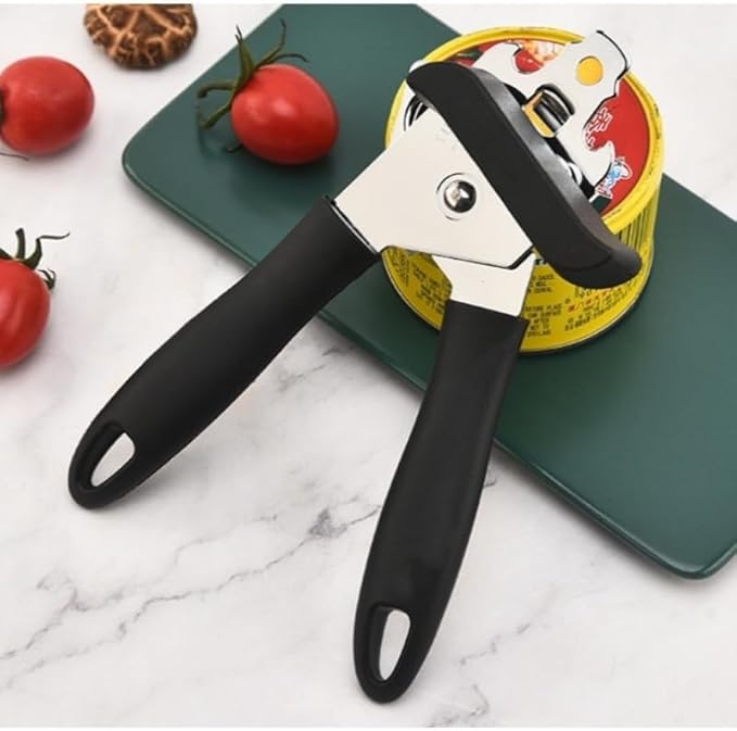 Can Opener Manual Heavy Duty, Ariettie Hand Held Can Openers for Seniors with Comfort Grip Sharp Blade, Solid Steel Hand Manual Can Open with Magnet for Kitchen Camping (Black) - Image 7