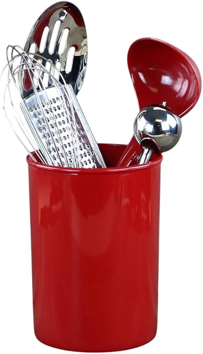 Reston Lloyd Multipurpose Utensil/Crock Holders Organize Wide Variety of Sizes of Utensils & Tools, Includes Extra Large, Large, & Miniature, Set of 3, Red
