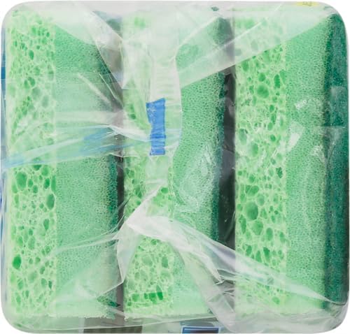 Dawn Power Clean Wedge-Shaped Scrubber Sponges, Pack of 3, Green